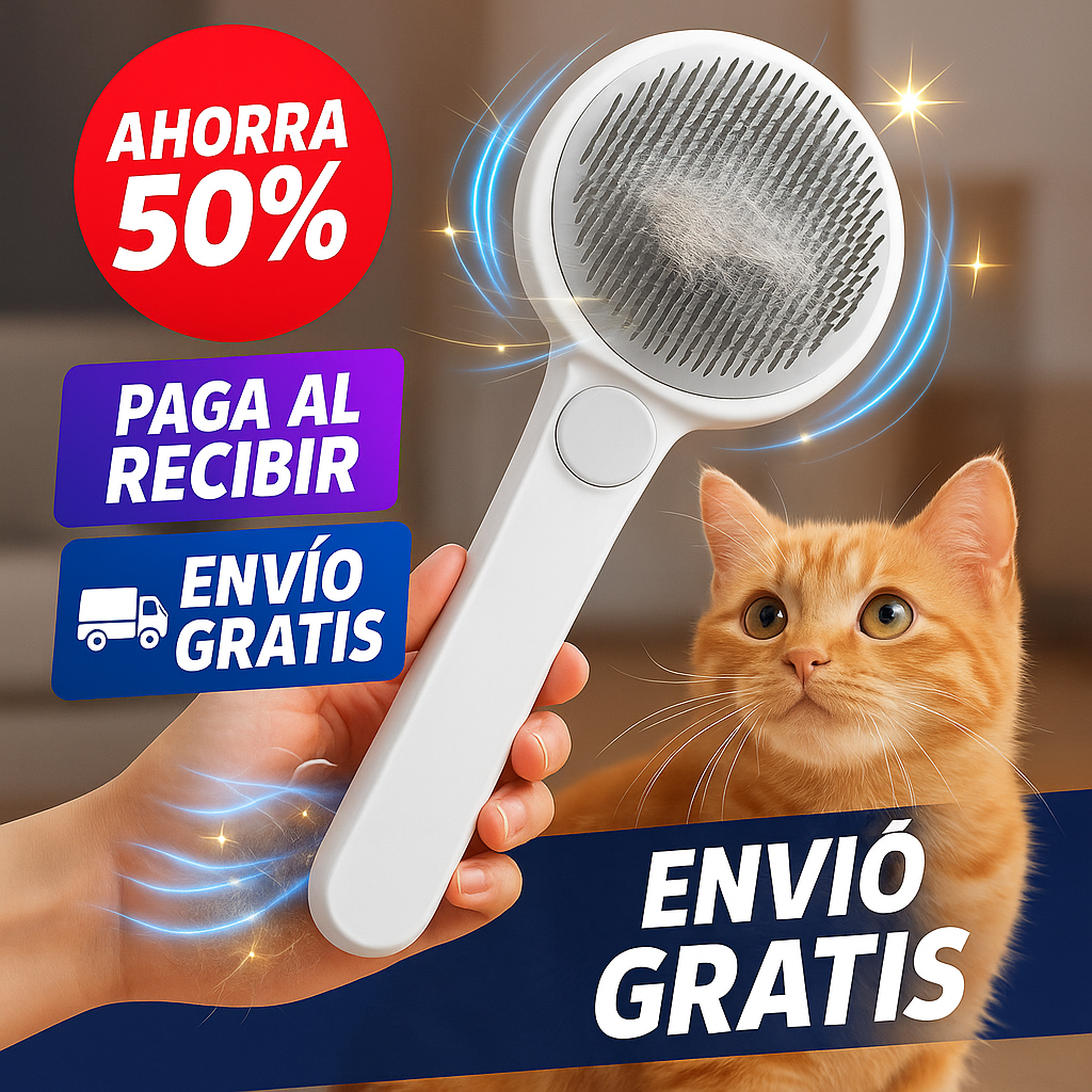 Cepillo vapor para mascota